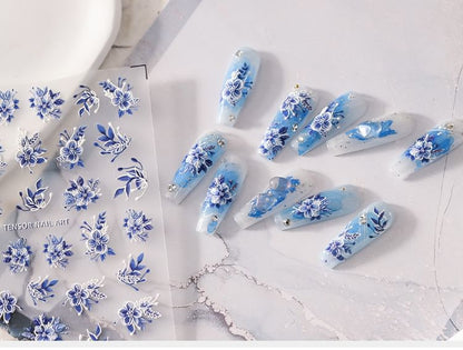 Floral Nail Art Stickers