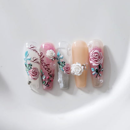 Rose Nail Art Stickers