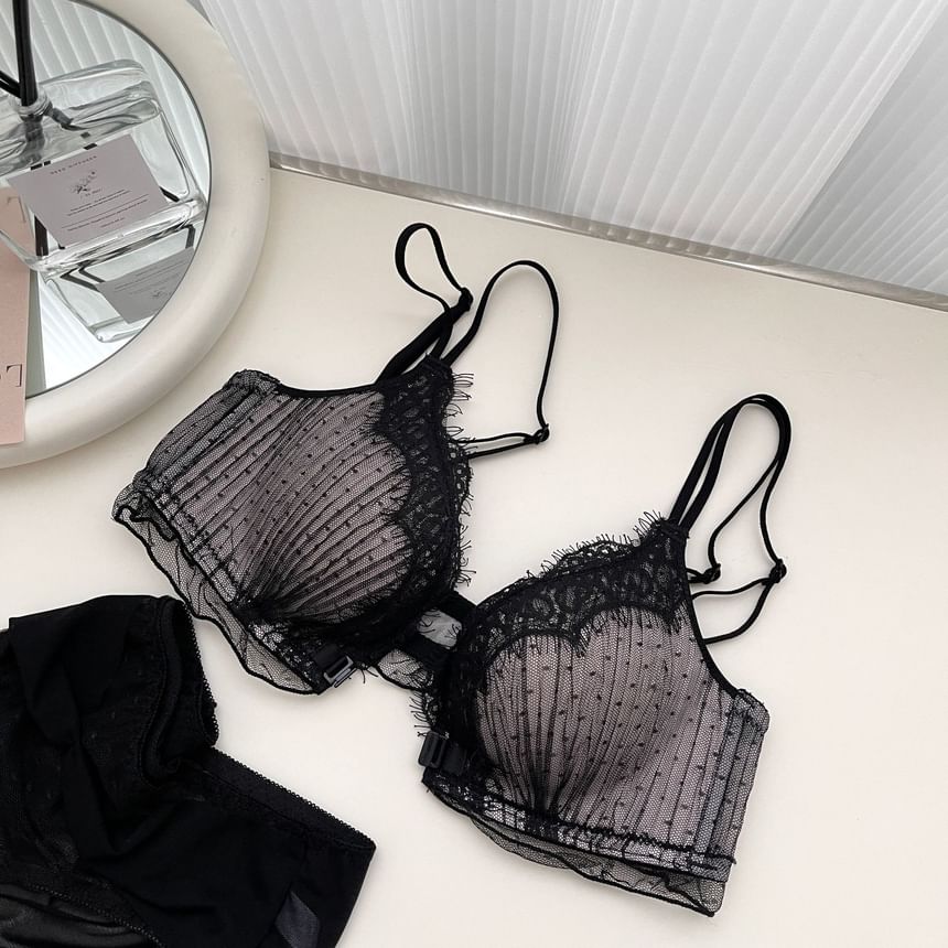 Lace Bralette and Panty Set