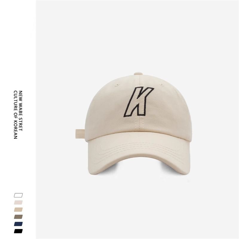 Embroidered Baseball Letter Cap