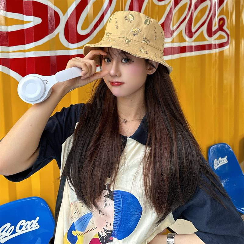 Bucket Hat Durian Print