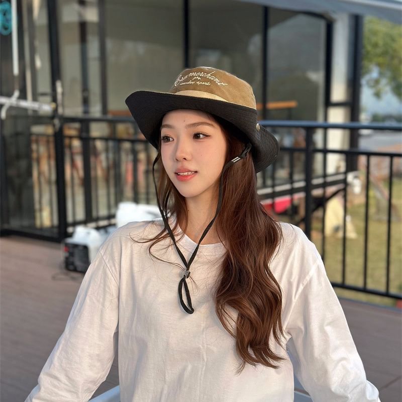 Embroidered Hat Letter Boonie