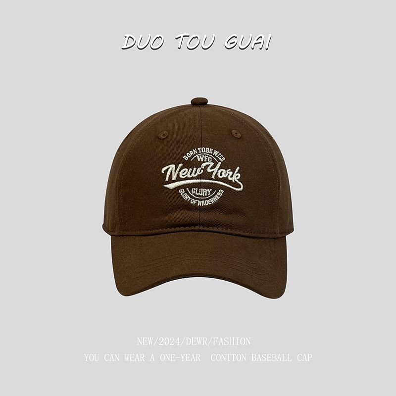 Letter Baseball Cap Embroidered