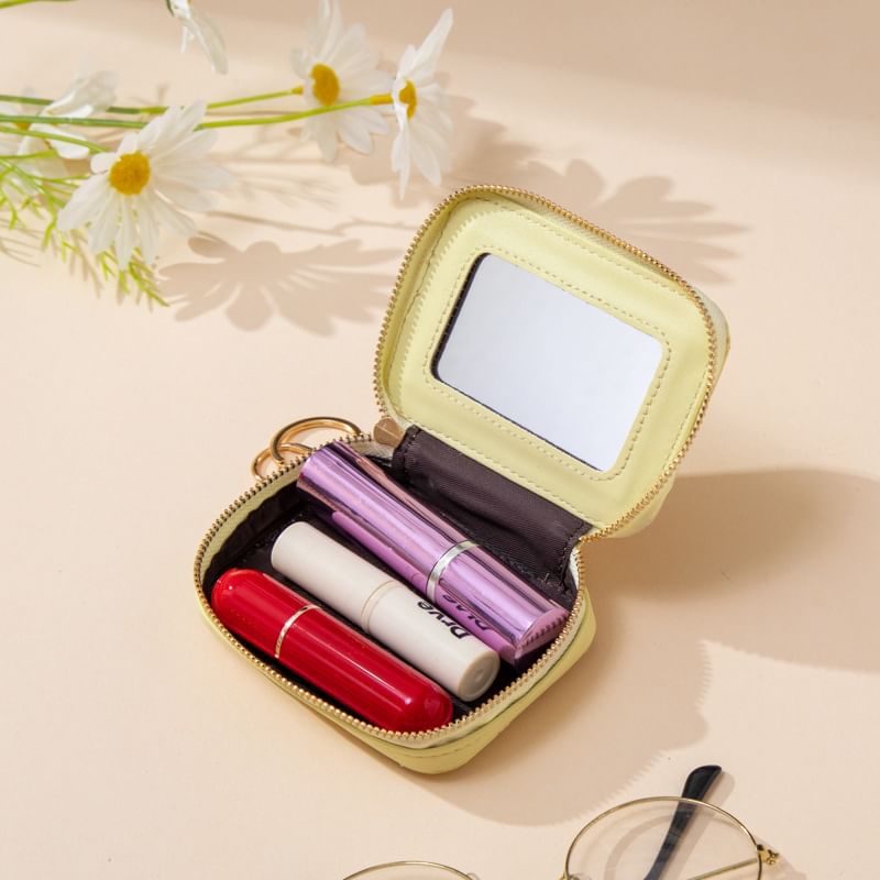 Mini Quilted Makeup Pouch