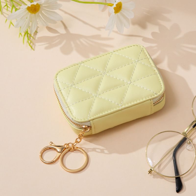 Mini Quilted Makeup Pouch