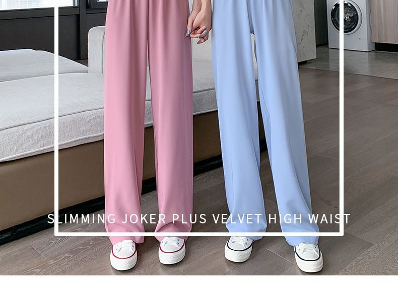 Pants Designs) Leg Straight (Various Elastic Waist Plain