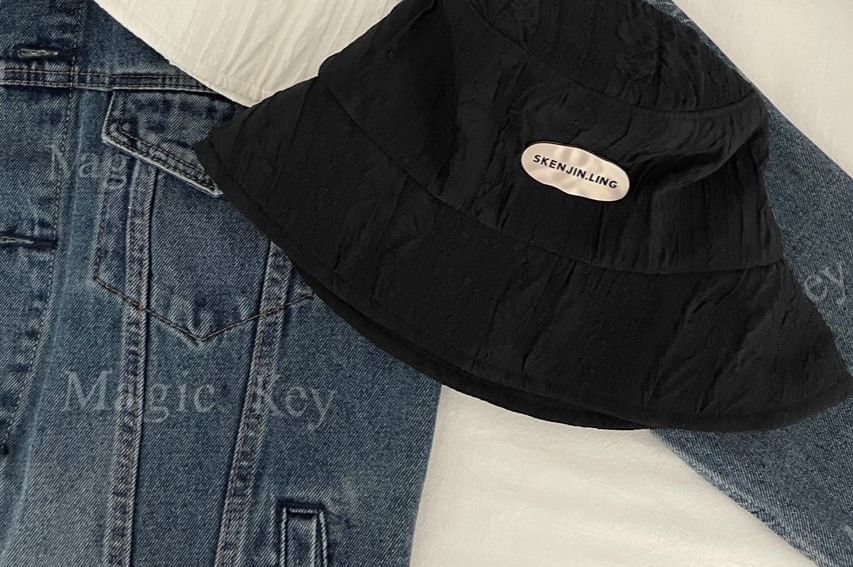 Applique Hat Bucket Textured