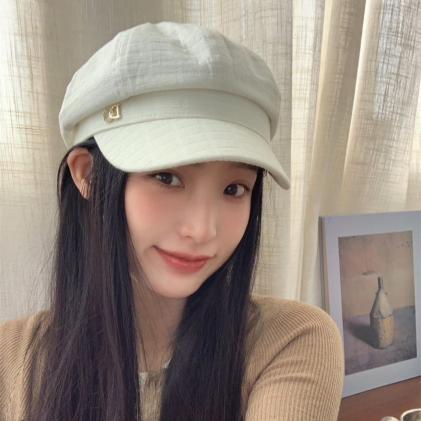 Plain Rhinestone Cap Newsboy Accent