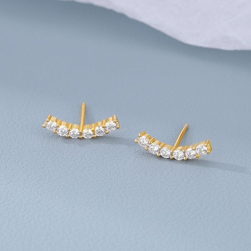 Rhinestone Climber Earring