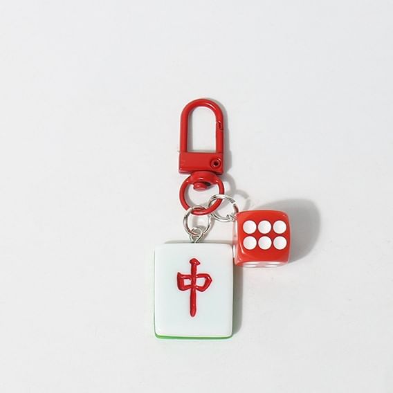 Mahjong Bag Charm Keyring (Various Designs)