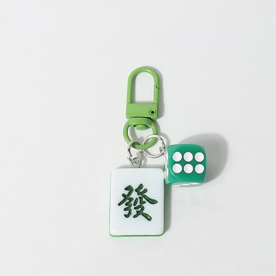 Mahjong Bag Charm Keyring (Various Designs)