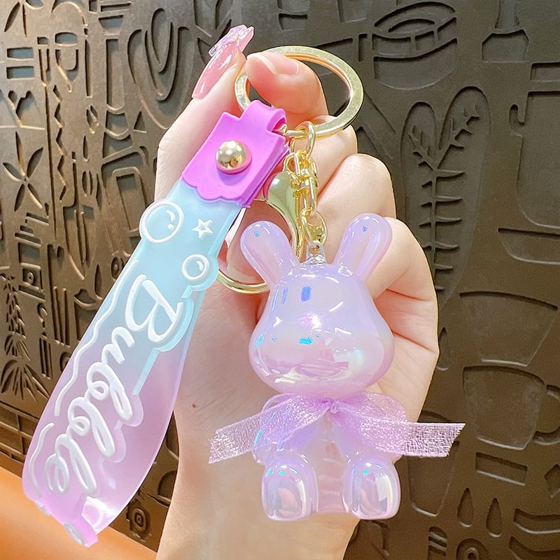 Rabbit Strap Bag Charm Keyring