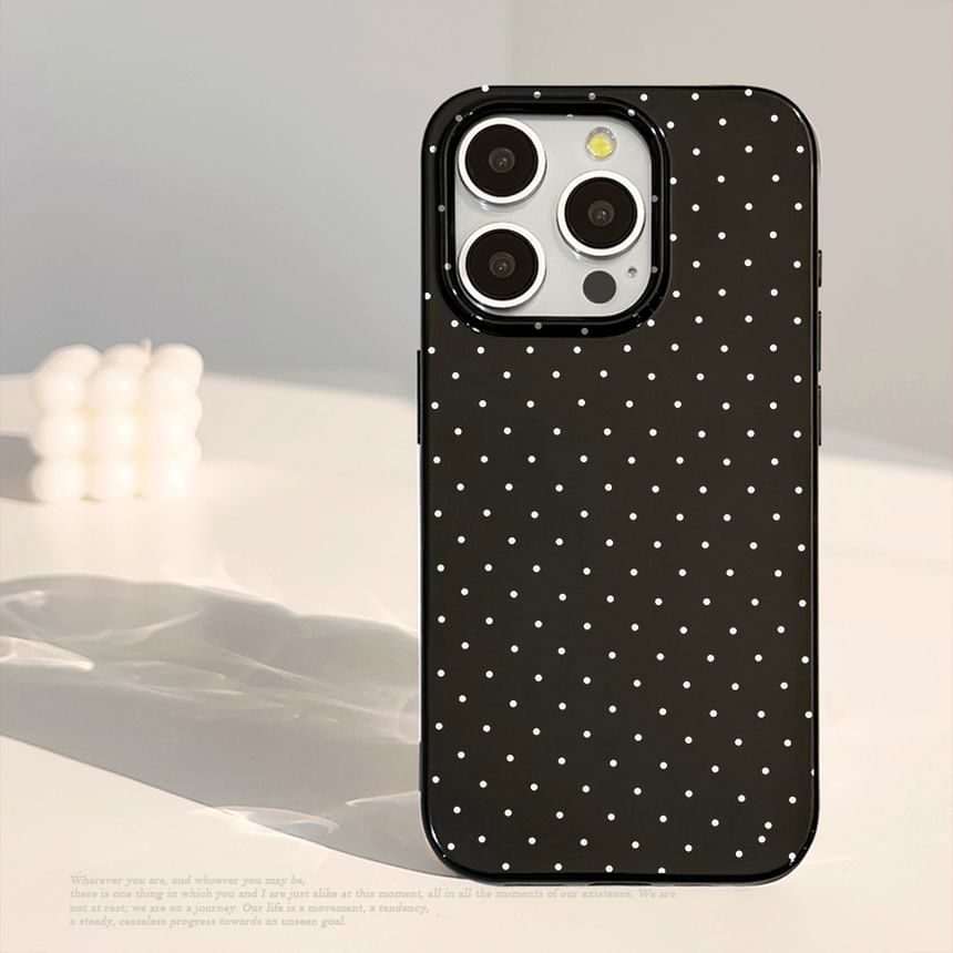 Bow Dotted Case Phone Charm