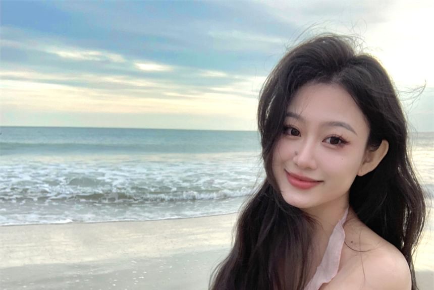 Trim Cutout Ruffle Plain A-Line Dress Neck Halter Mini