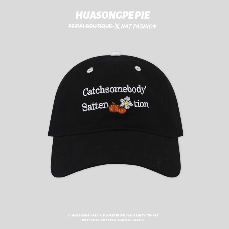 Cap Lettering Baseball Embroidered