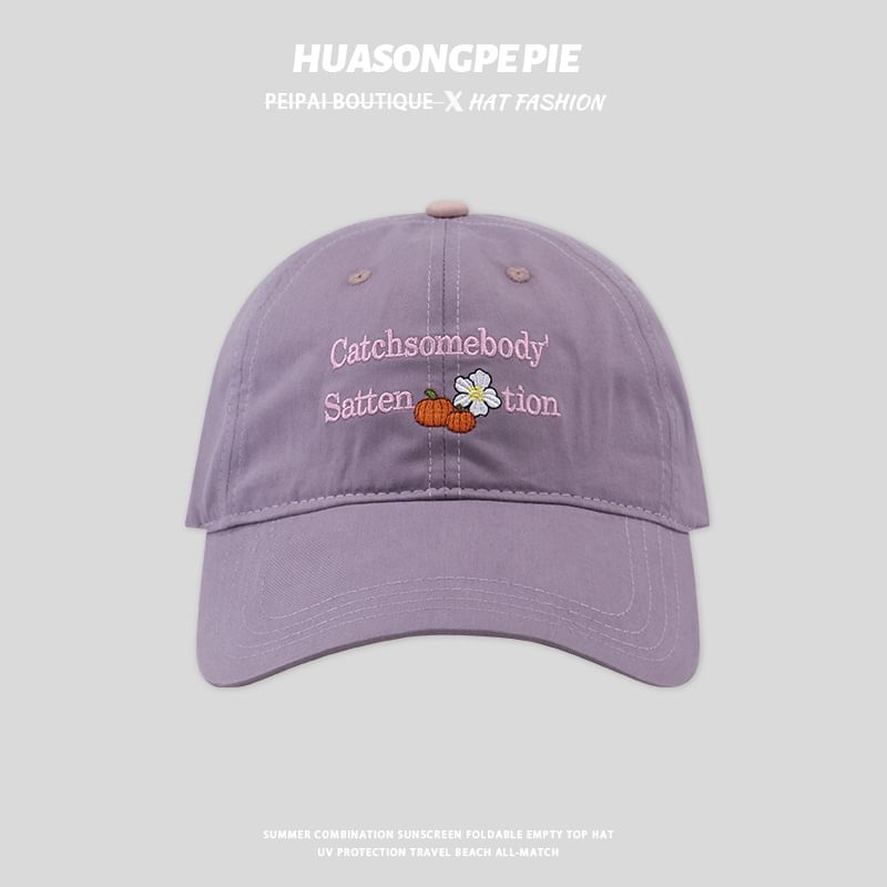 Cap Lettering Baseball Embroidered