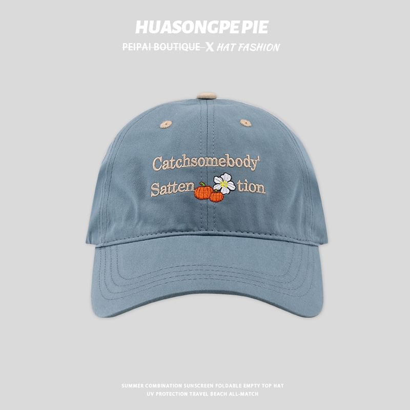 Cap Lettering Baseball Embroidered