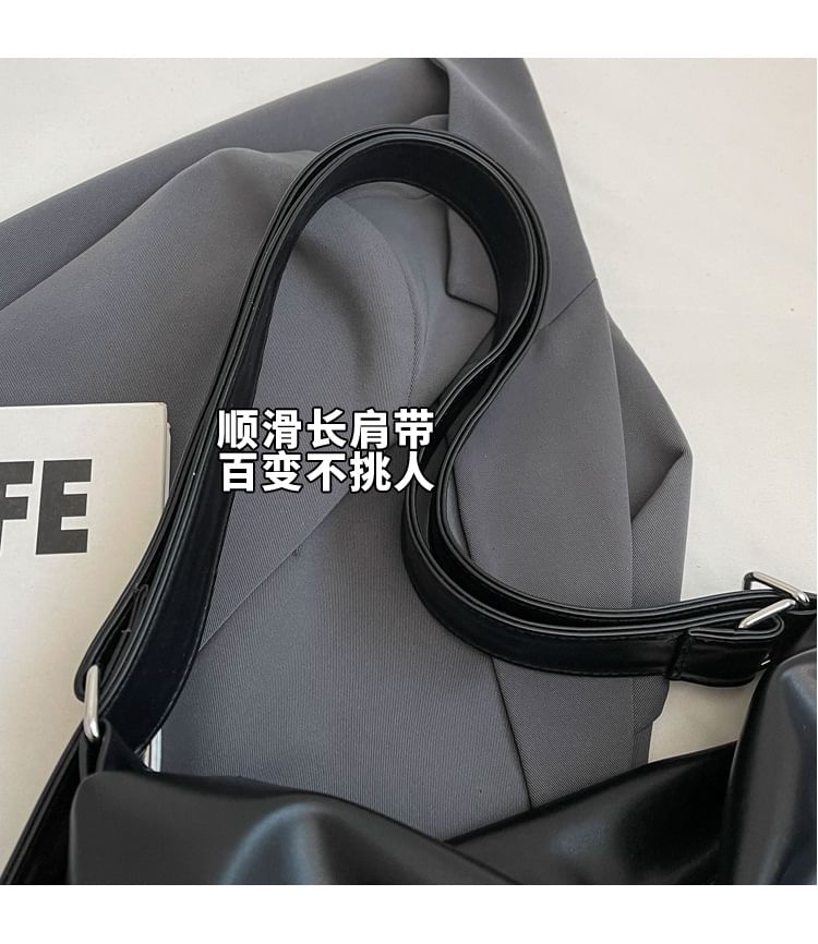 Multi-Pocket Bag Faux Tote Leather