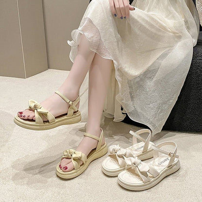 Ankle Strap Bow Sandals