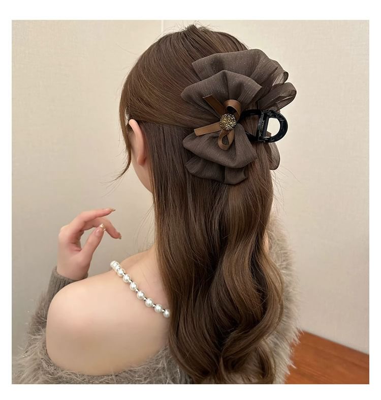 Bow Mesh Acrylic Hair Clamp (Various Designs)