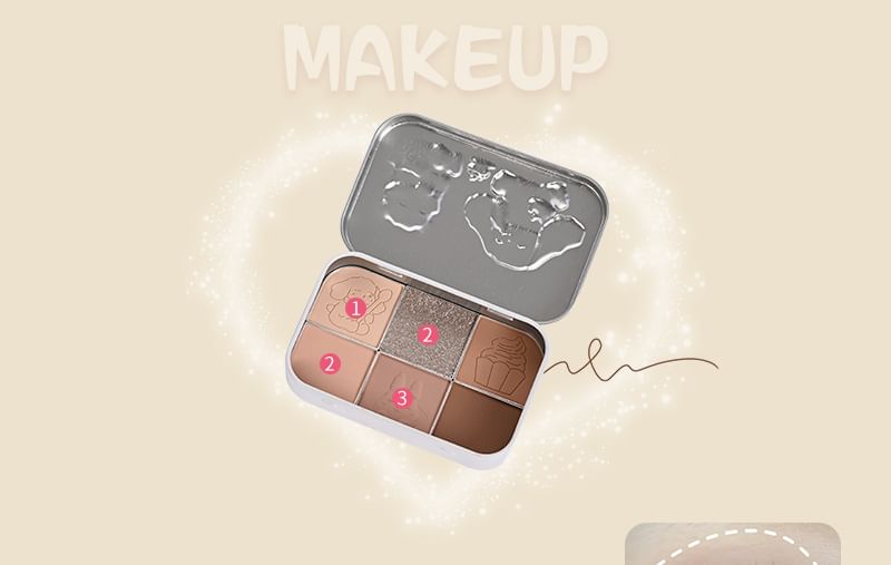 Tea Party Series Metal Box Eyeshadow Palette #01