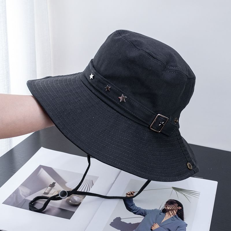 Plain Bucket Hat Buckled