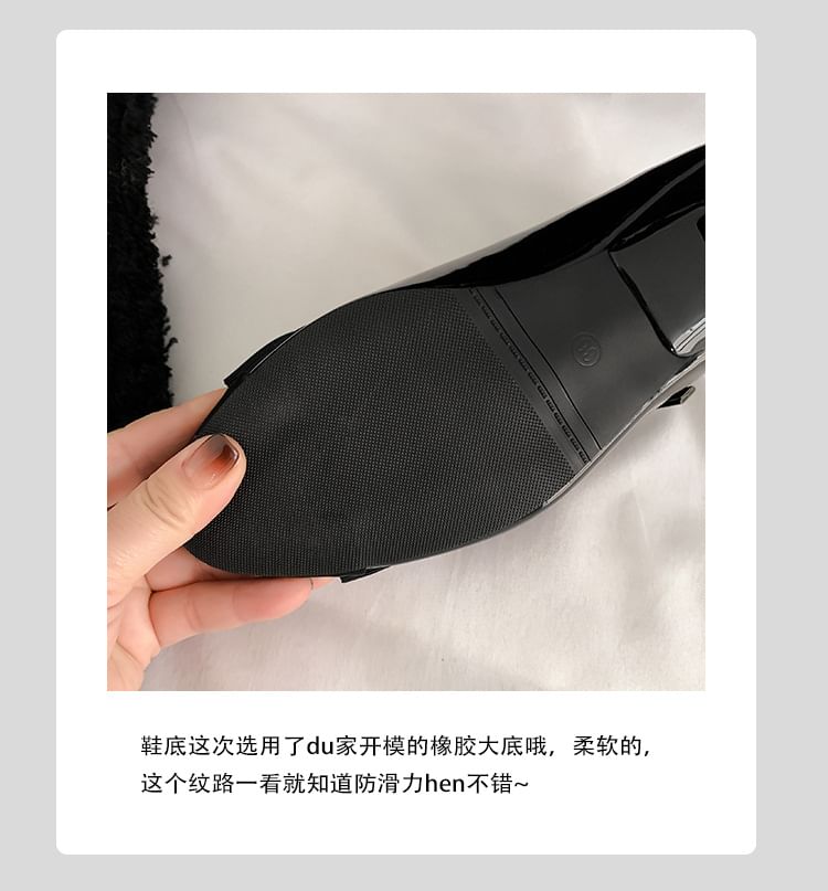 Bow Kitten Heel Mary Jane Shoes / Mules