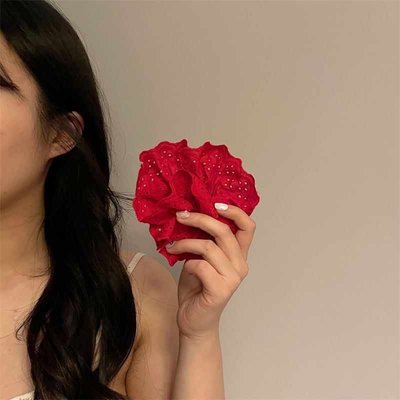 Fabric Scrunchie / Clamp Floral Hair