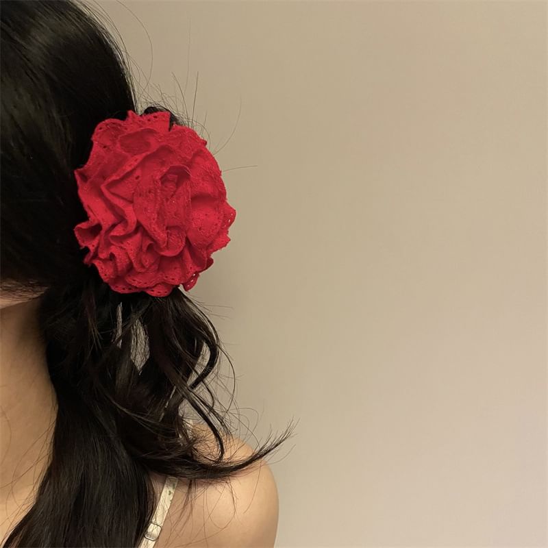 Fabric Scrunchie / Clamp Floral Hair