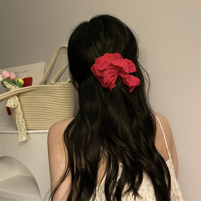 Fabric Scrunchie / Clamp Floral Hair