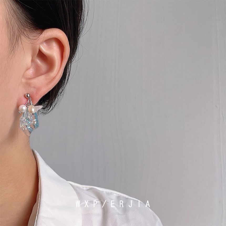 Pearl Ear Crystal Cuff Alloy Faux Freshwater
