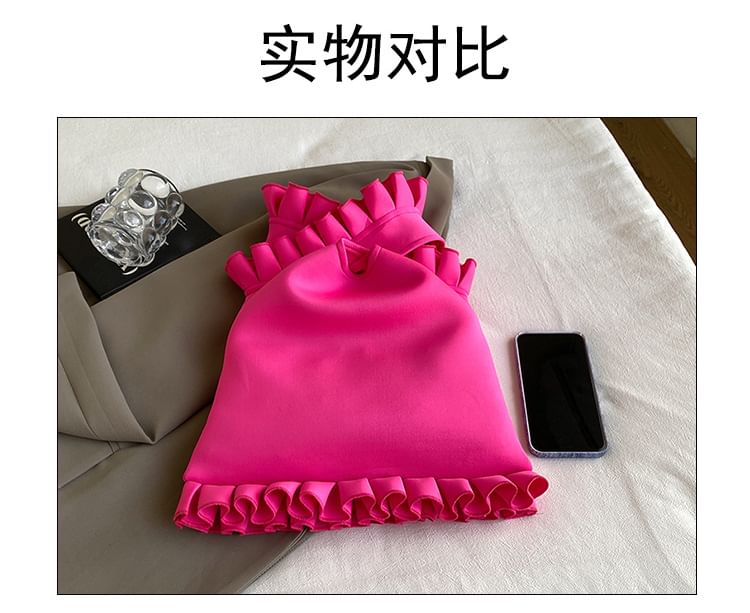 Bag Shopper Ruffle Plain