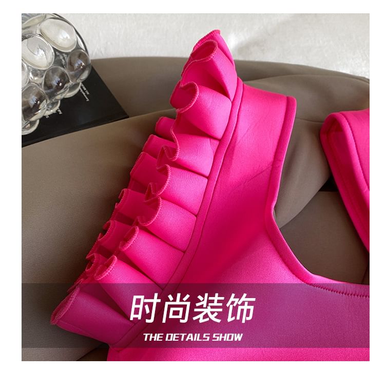 Bag Shopper Ruffle Plain