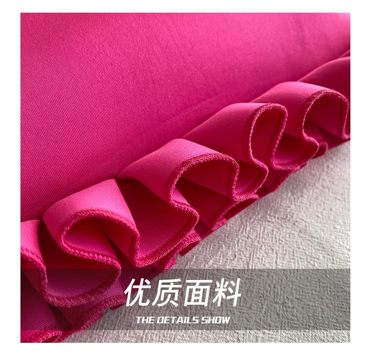 Bag Shopper Ruffle Plain