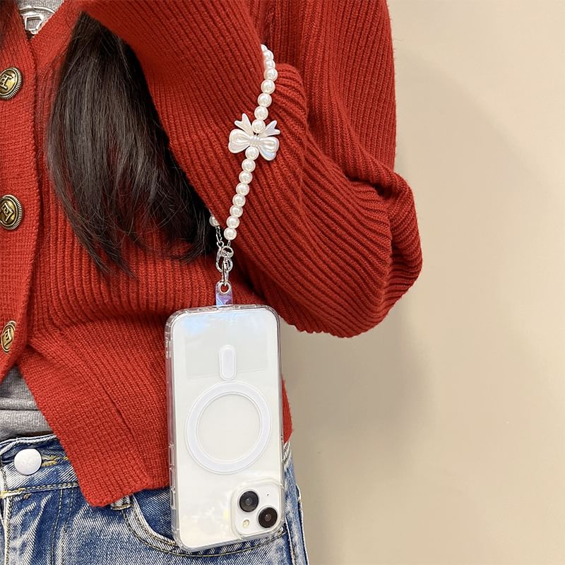 (Various Faux Phone Designs) Strap Pearl