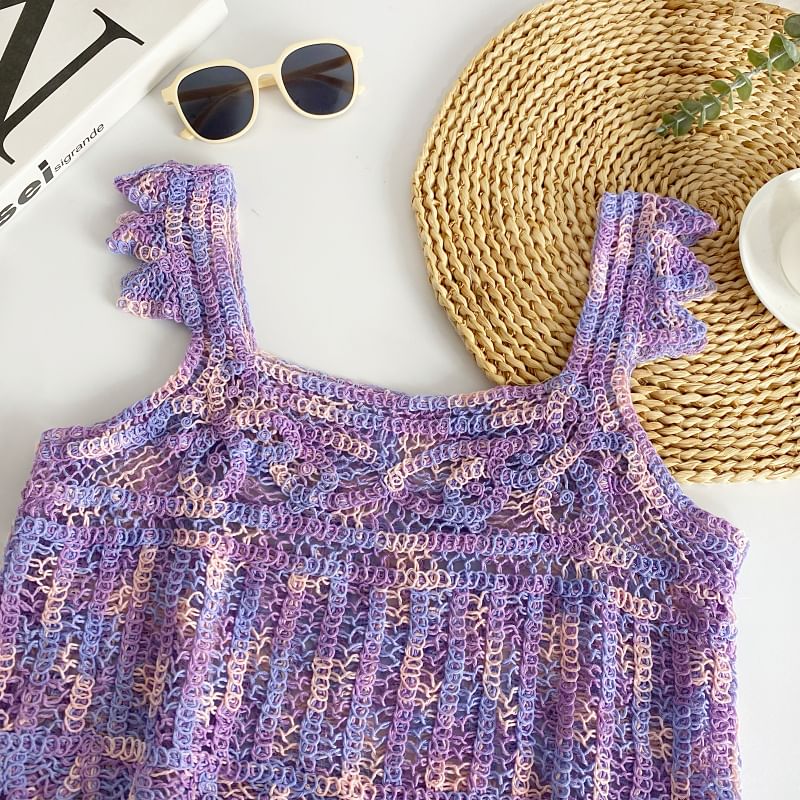 Sleeveless Crochet Crop Top