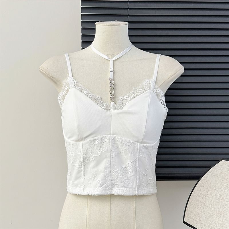 Lace-Trim Camisole Top
