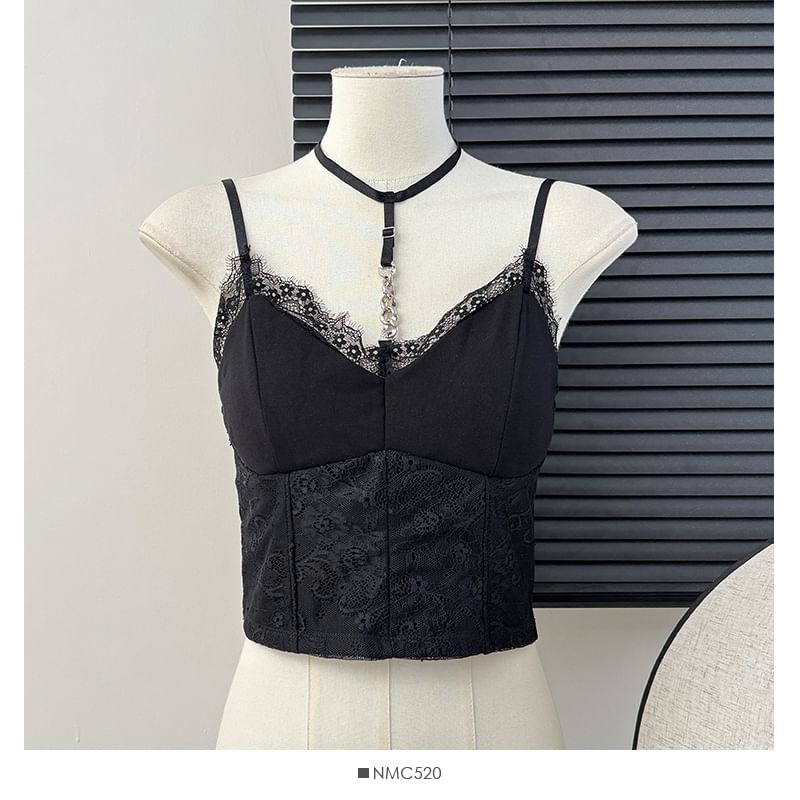 Lace-Trim Camisole Top