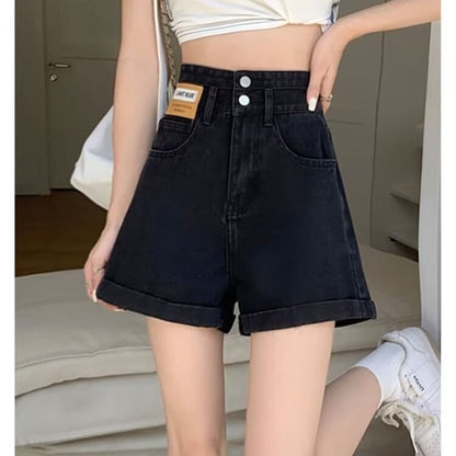 High Waist Denim Shorts