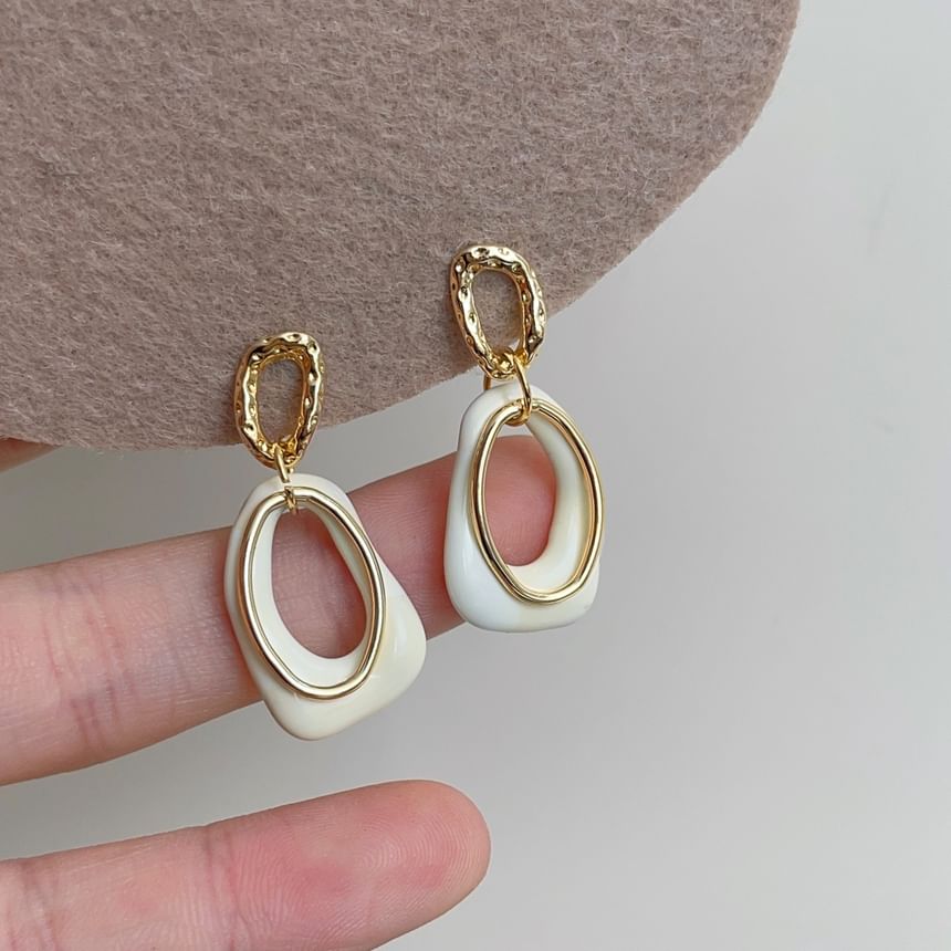 Hoop Irregular Alloy Dangle Earring