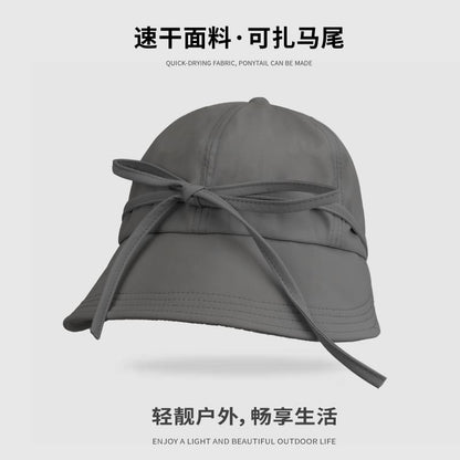 Bow Plain Bucket Hat