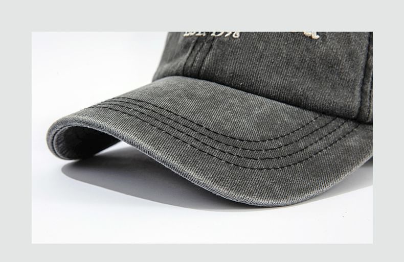 Embroidered Baseball Cap Lettering