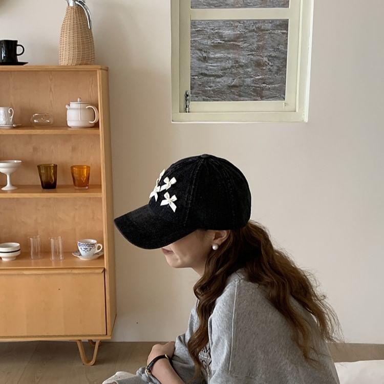 Baseball Cap Bow