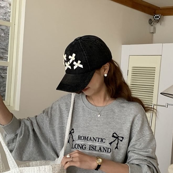 Baseball Cap Bow