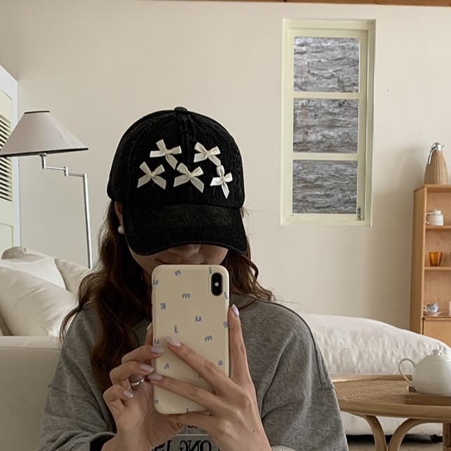 Baseball Cap Bow