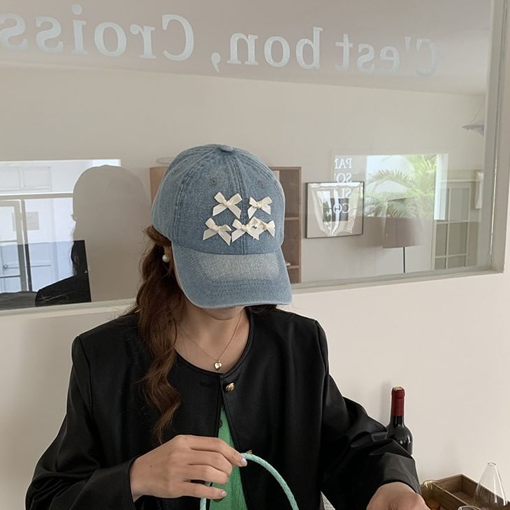 Baseball Cap Bow