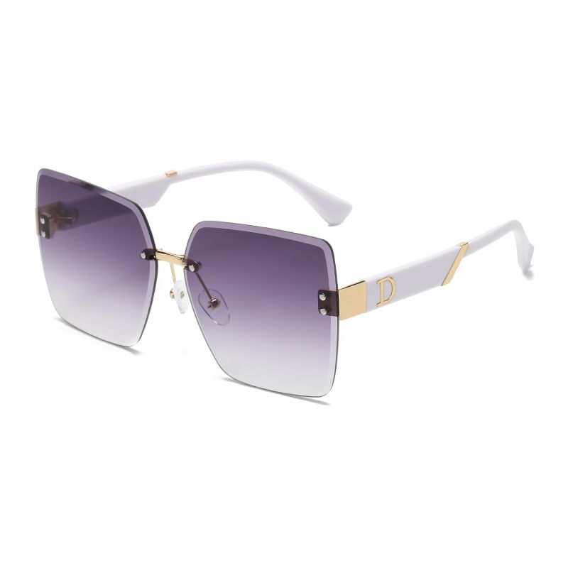 Frameless Gradient Sunglasses Square