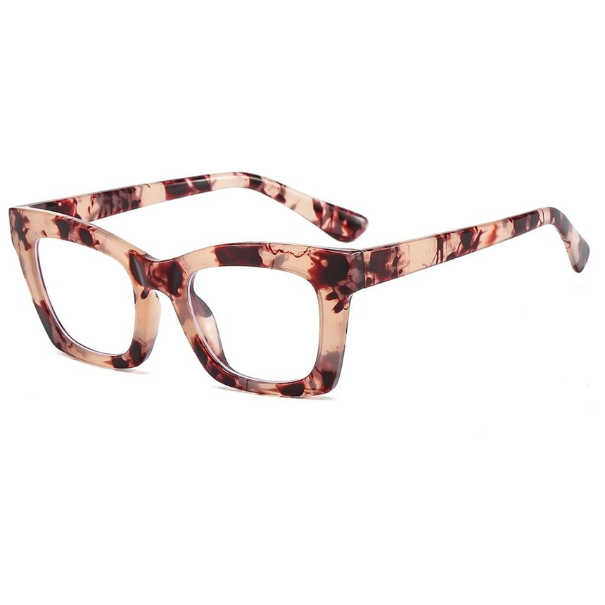 Light Blue Blocking Square Eyeglasses