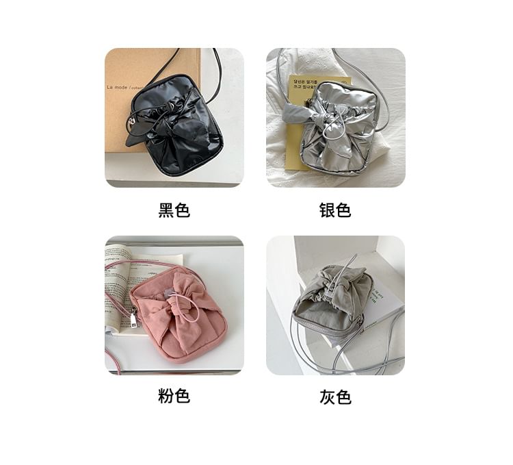 Crossbody Nylon Bow Bag