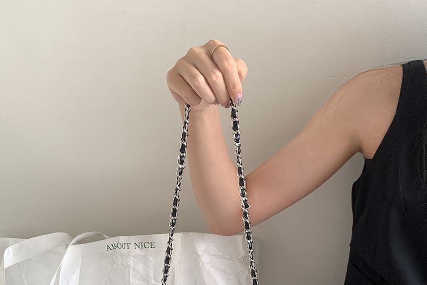 Chain Crossbody Heart Quilted Bag Strap